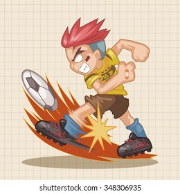 Sport soccer player theme elements vector,eps