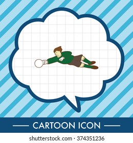 Sport soccer player theme elements vector,eps
