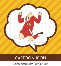 Sport soccer player theme elements vector,eps