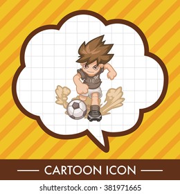 Sport soccer player theme elements vector,eps