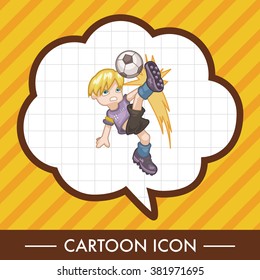 Sport soccer player theme elements vector,eps