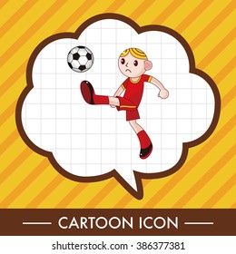 Sport soccer player theme elements vector,eps