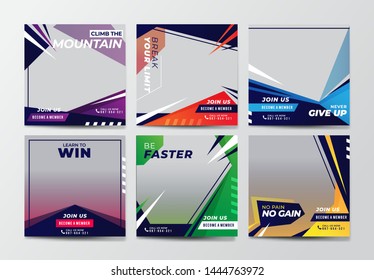 Sport Social Media Banner Template Collection