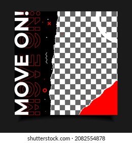 sport social media templates collection. web banner templates. With red, white and black color
