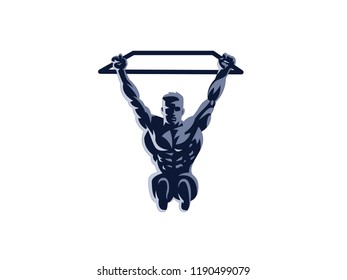 Sport. Sporty and athletic man. Muscular body. Vector illustration.