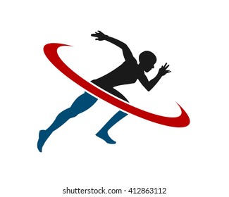 sport sprinter run silhouette image
