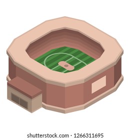 Sport stadium icon. Isometric of sport stadium vector icon for web design isolated on white background