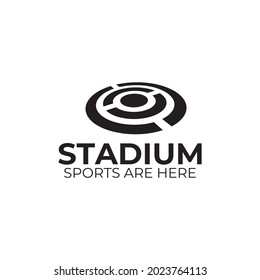 Sport Stadium Logo Design Vector Template