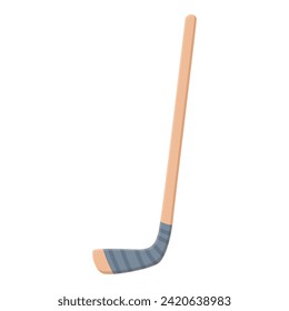 Sport stick icon cartoon vector. Game score surface. Fiber material