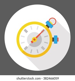 sport stopwatch flat icon