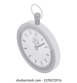 Sport stopwatch icon. Isometric of sport stopwatch vector icon for web design isolated on white background