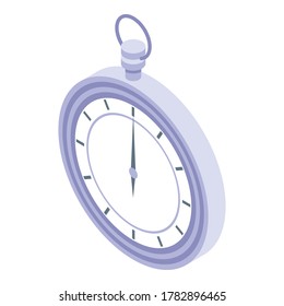 Sport stopwatch icon. Isometric of sport stopwatch vector icon for web design isolated on white background