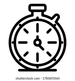 Icono de cronómetro deportivo. Icono de vector de cronómetro deportivo de contorno para diseño web aislado en fondo blanco
