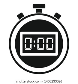 Sport stopwatch icon. Simple illustration of sport stopwatch vector icon for web design isolated on white background