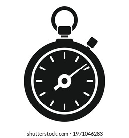 Sport stopwatch icon. Simple illustration of Sport stopwatch vector icon for web design isolated on white background