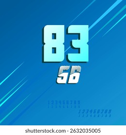 sport style number for your design