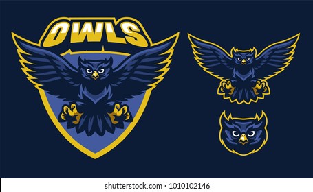 Sport Style Of Owl Mascot