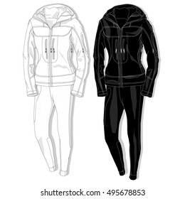 Sport suit vector isolated.