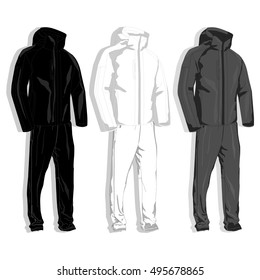 Sport Suit Fashion Set Isolated Stock Illustration 670172170