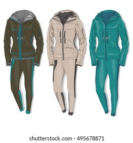 Sport suit vector isolated.