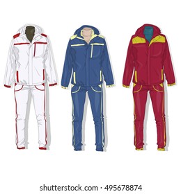 Sport Suit Vector Isolated.