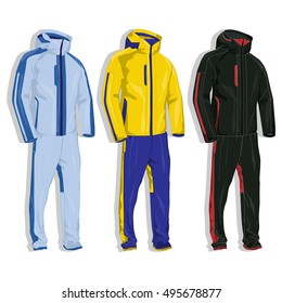 Sport Suit Vector Isolated.