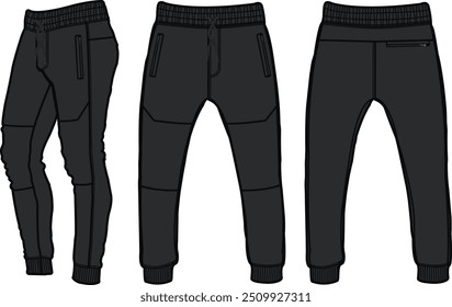 Sport suits design template, sweat pant, jogging	