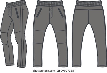Sport suits design template, sweat pant, jogging	