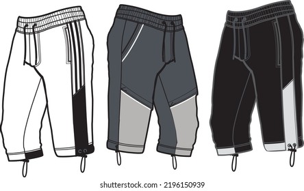 Sport suits design template, sweatpant, jogging