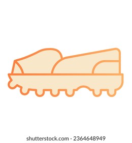 Sport summer sandals flat icon. Summer shoes orange icons in trendy flat style. Footwear gradient style design, designed for web and app. Eps 10