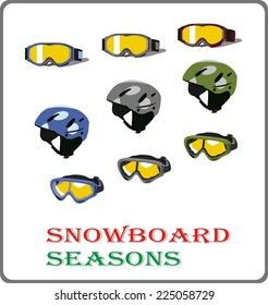 sport sunglasses and helmets