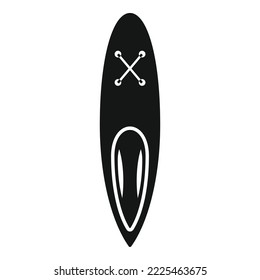 Sport sup board icon simple vector. Surf stand. Surfing board