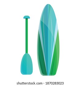 Sport sup surfing icon. Cartoon of sport sup surfing vector icon for web design isolated on white background