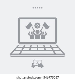 Sport supporters - Vector icon for computer website or application