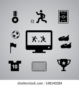 sport symbol on gray background