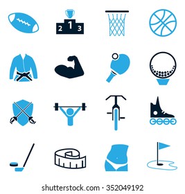 Sport symbol for web icons