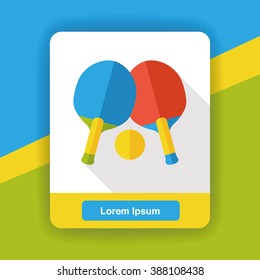 sport table tennis flat icon