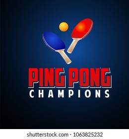 Sport, Table tennis, Ping-Pong. real vector