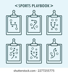 Sport tactical board design icon vector modern illustration