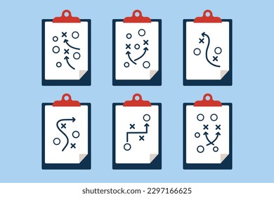 Sport tactical board design icon vector modern illustration