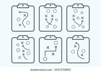 Sport tactical board design icon modern vector illustration