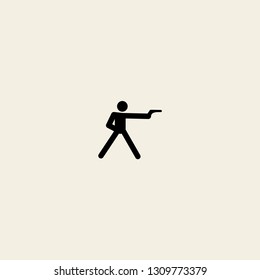 sport target shooting vector icon