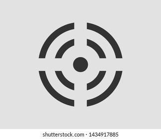 Sport target symbol vector icon