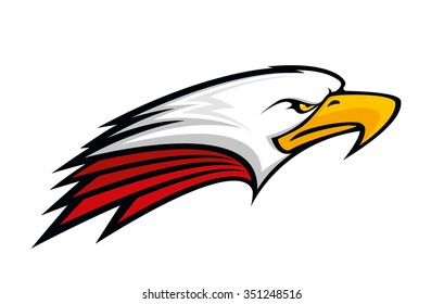 Sport team eagle in red and white