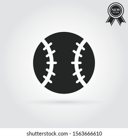 Sport team symbol. Baseball ball icon.