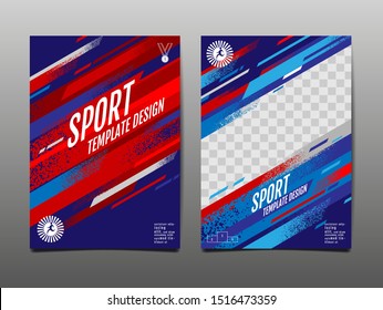 sport template Design, Abstract Background, Dynamic Poster, Brush Speed Banner, grunge ,Vector Illustration.