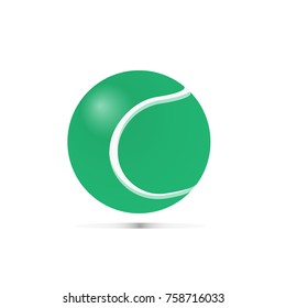 sport tennis ball vector isolated object