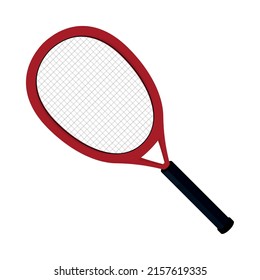 sport tennis racket icon isolated