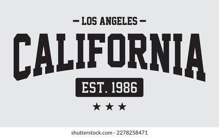 sport text city vector varsity california