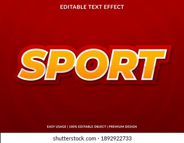 Sport Text Effect With Bold Style Use For Product Brand And Business Logo 